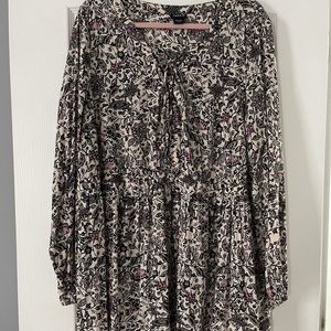 Torrid Floral Babydoll Top, Size 3